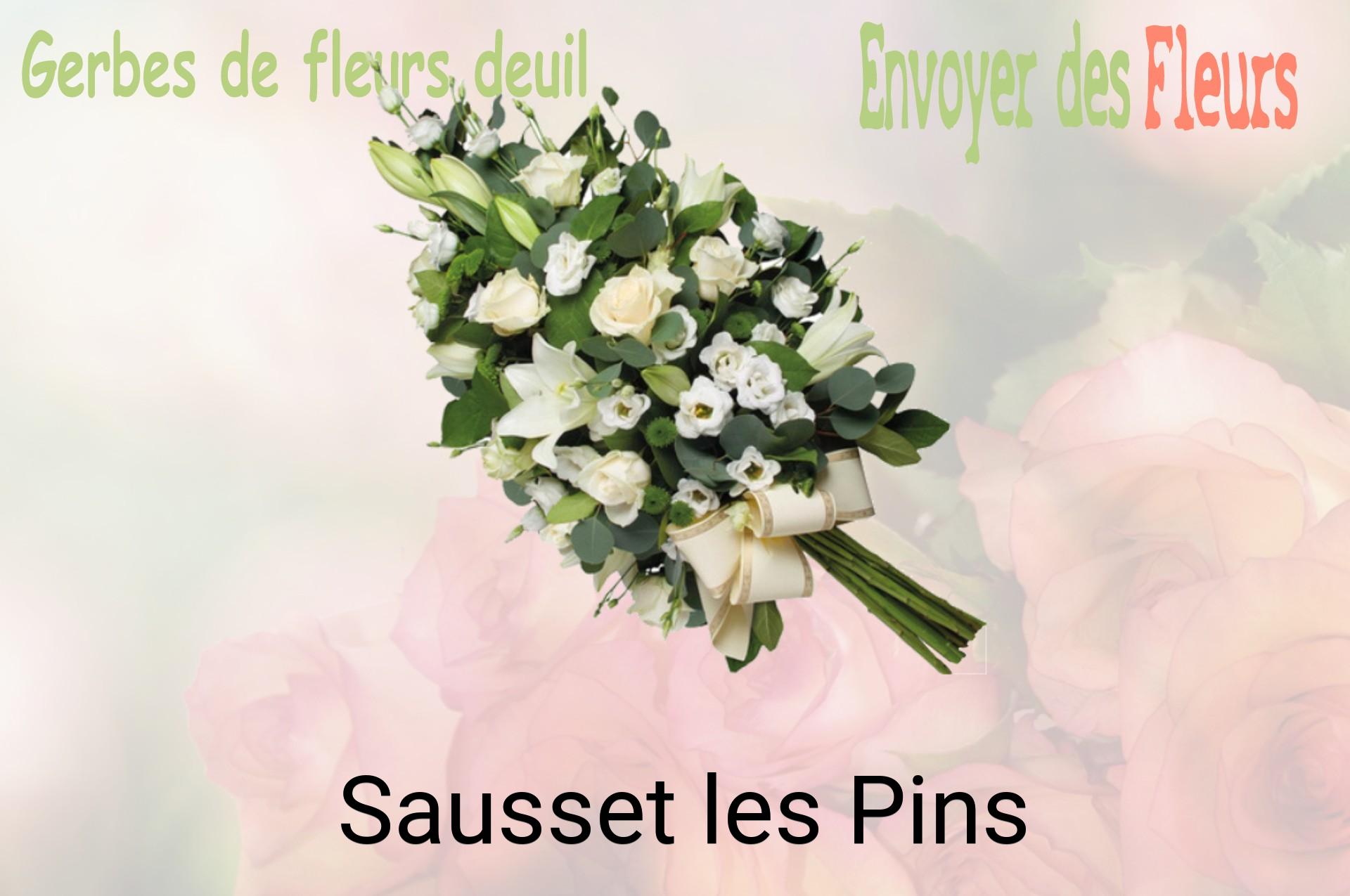 Gerbe de fleurs de deuil livrée à Sausset-les-Pins